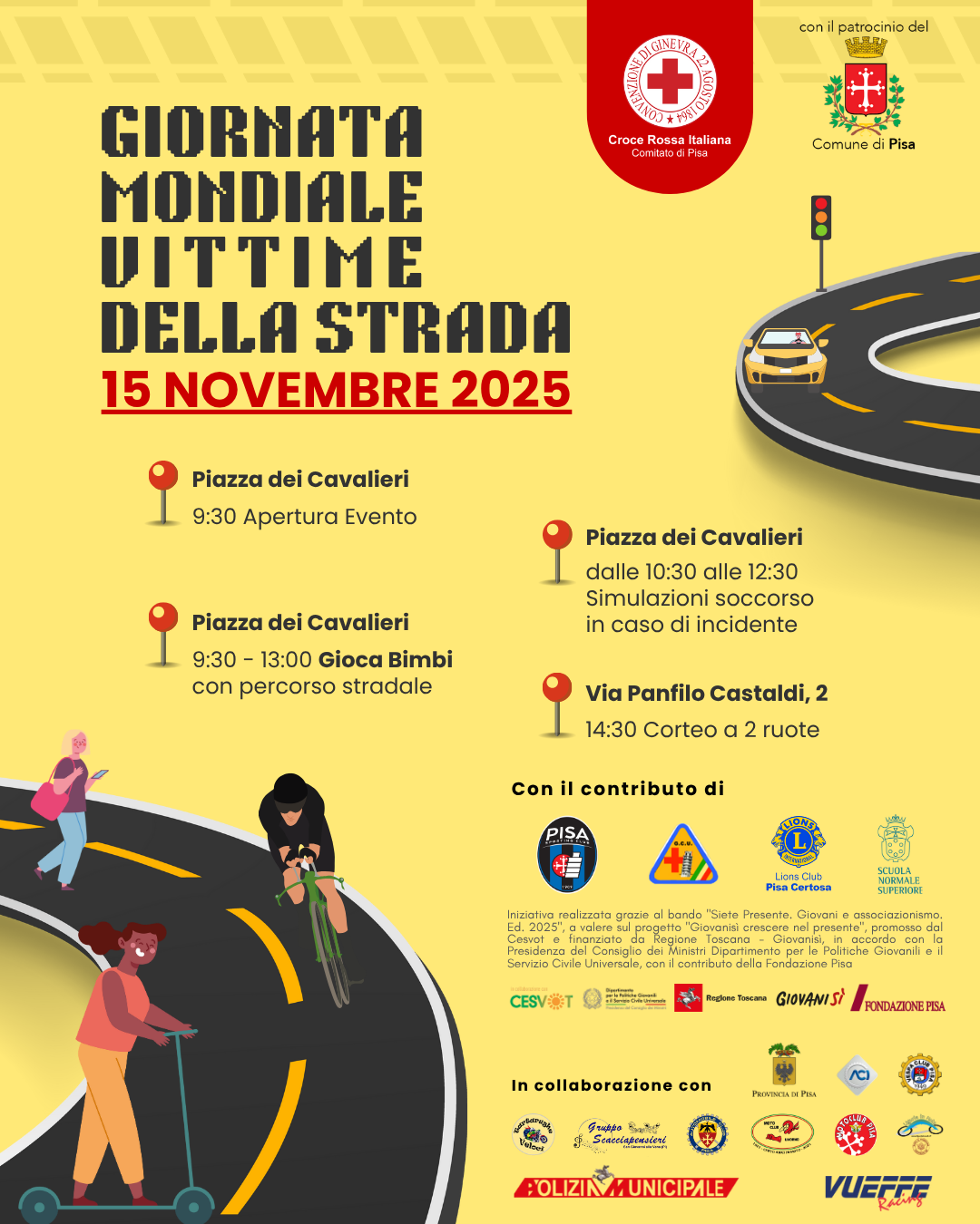 Giornata Mondiale in Ricordo delle Vittime della Strada