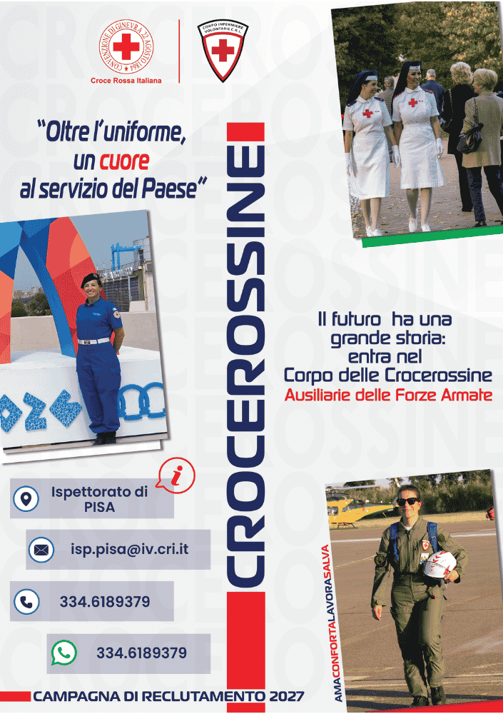 Reclutamento crocerossine Pisa 2026-2027